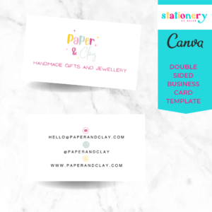 Customizable Business Thank You Cards Templates for Canva | Instant Download | Easy to Edit and Print | Double Sided